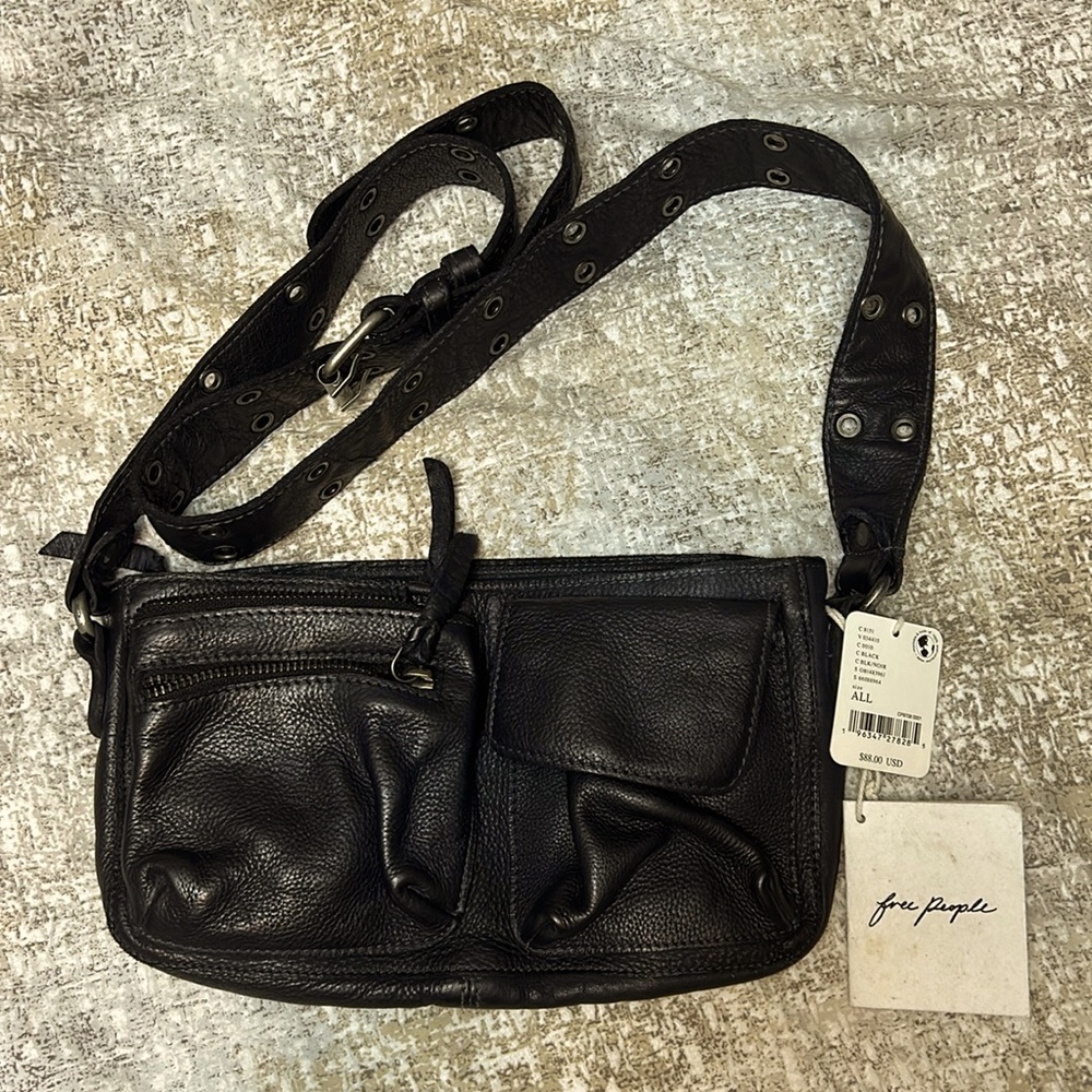 Free People NEW black crossbody